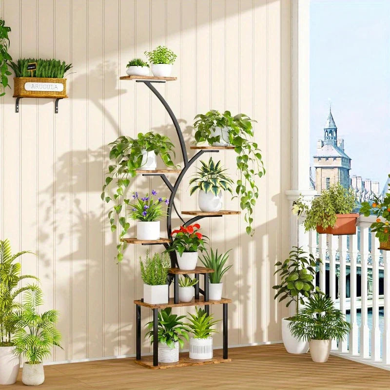 Suporte 8 Níveis com Gaveta de Armazenamento