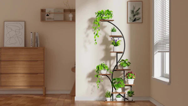 Organizador de Plantas com Luz de Crescimento – 8 Níveis