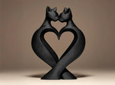 Escultura Decorativa Gatos - Cat Love