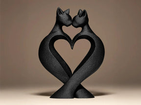 Escultura Decorativa Gatos - Cat Love