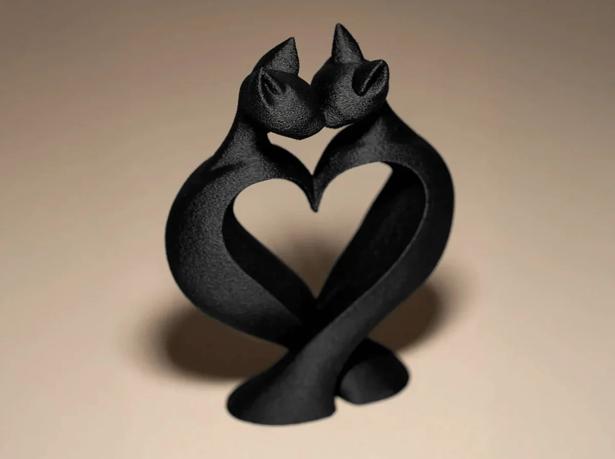 Escultura Decorativa Gatos - Cat Love