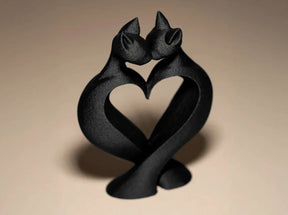 Escultura Decorativa Gatos - Cat Love